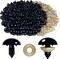 320pcs 18mm Black Safety Eyes with Washers – Large Plastic Crochet Eyes for Amigurumi, Stuffed Animals, Dolls & DIY Plush Craft Making (160 Eyes + 160 Washers)